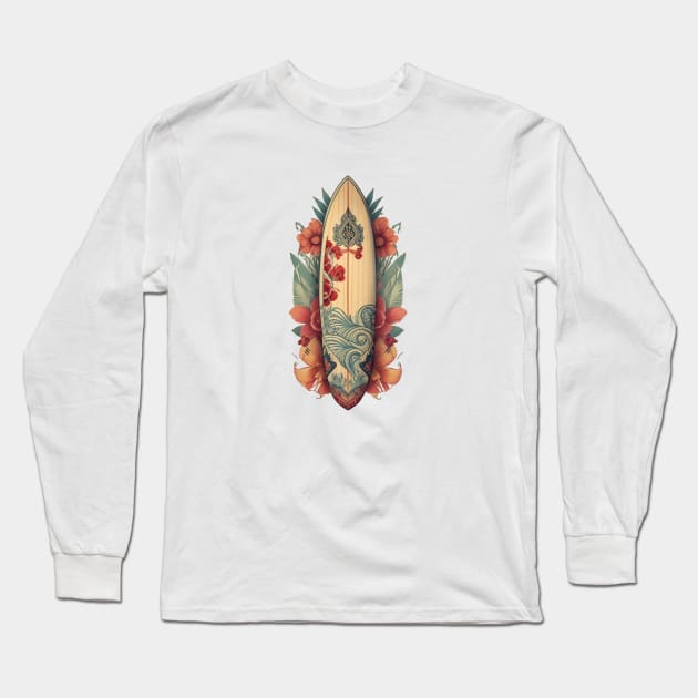 surfboard Long Sleeve T-Shirt by Majkel&Majkel